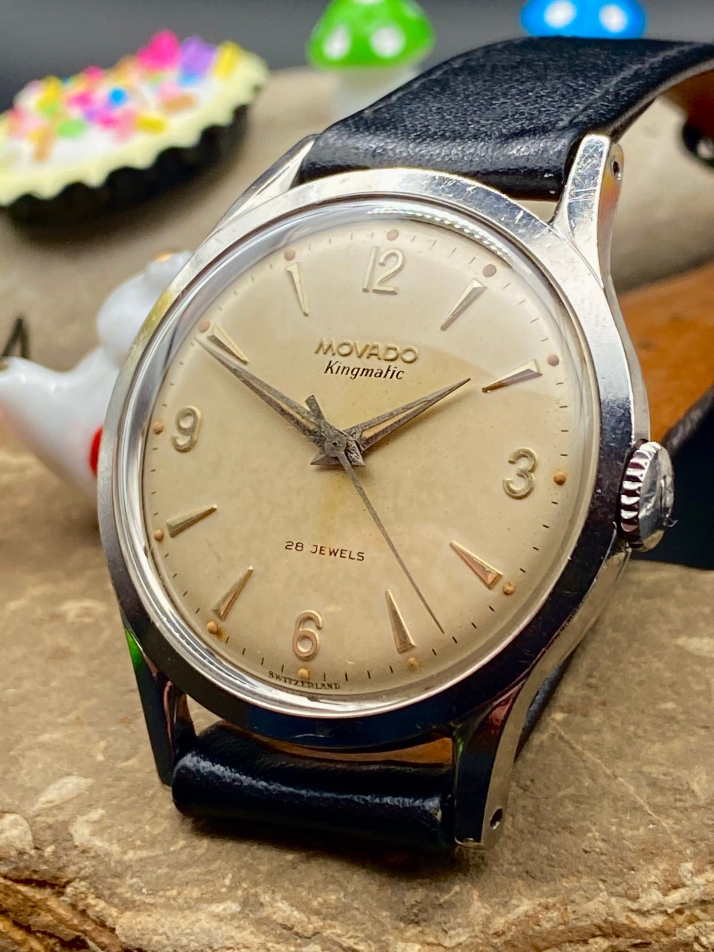 1950's Movado "Kingsmatic" (Ref. 11179), Borgel case *SERVICED*