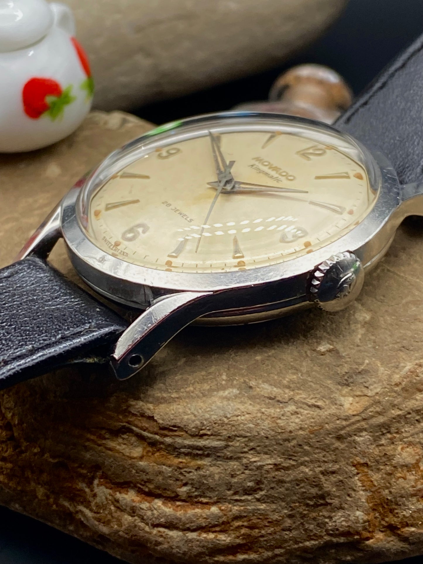 1950's Movado "Kingsmatic" (Ref. 11179), Borgel case *SERVICED*