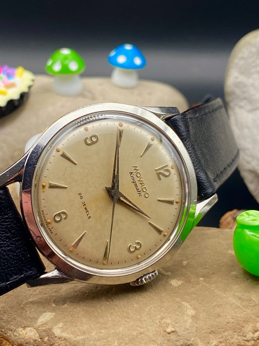 1950's Movado "Kingsmatic" (Ref. 11179), Borgel case *SERVICED*